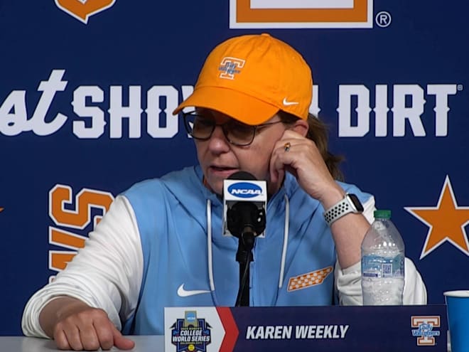 WATCH: Tennessee softball coach Karen Weekly talks strange game vs. UCLA
