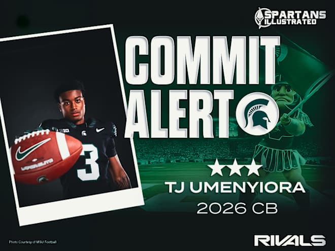 Commitment: 2026 three-star CB TJ Umenyiora feels 'home' at Michigan State
