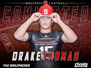 Star linebacker Drake Thomas picks NC State