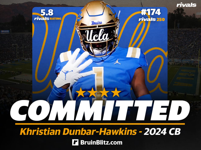 Bruins add 2024 commitment from four-star DB Khristian Dunbar-Hawkins