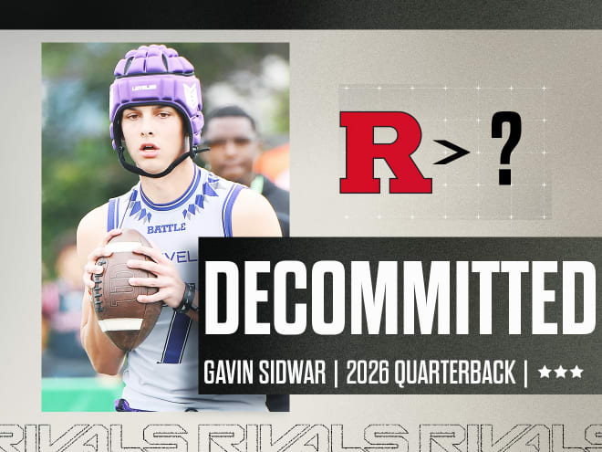 2026 quarterback Gavin Sidwar decommits from Rutgers Football