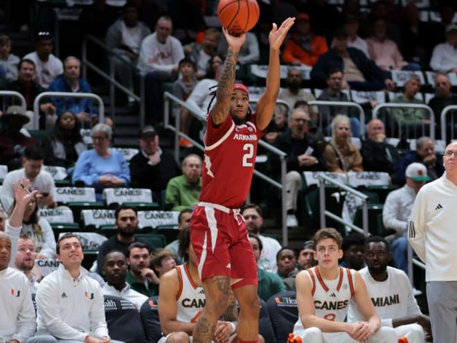 Boogie Fland's big night propels Arkansas to win over Miami