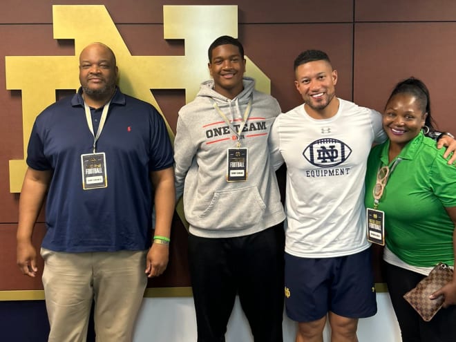 2026 DE target Rodney Dunham loves all aspects of first Notre Dame visit