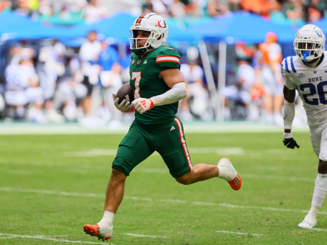 No. 5 Miami pulls away from Duke in the second half, win 53-31