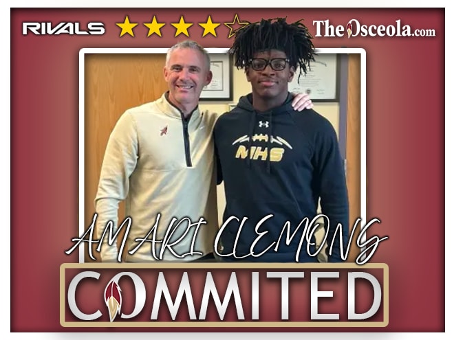 Four-star RB and Rivals250 prospect Amari Clemons commits to Florida State