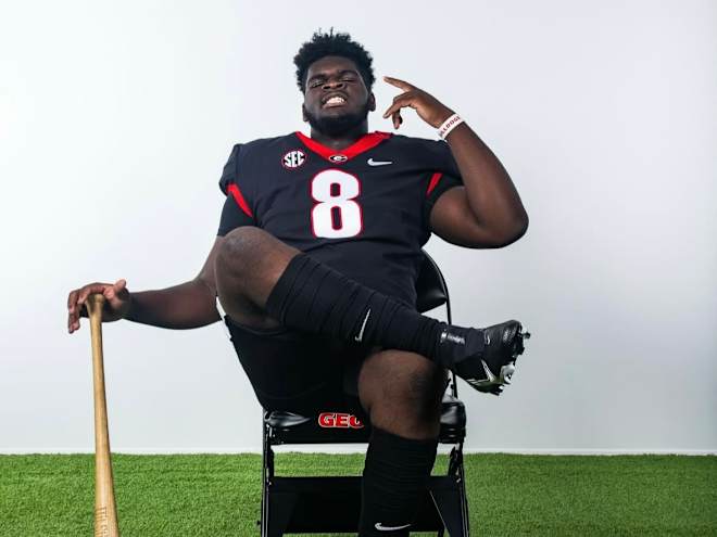Kirby Smart stands out during Keshawn Stancil's official visit