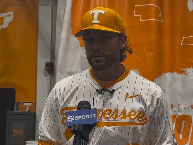 WATCH: Tony Vitello, Hunter Ensley talk Tennessee baseball Senior Day