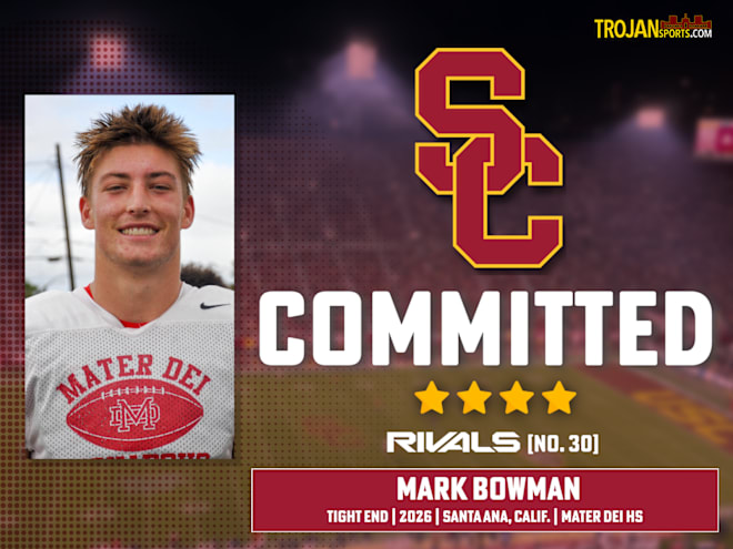 ANALYSIS: USC hauls in commitment from elite 2026 TE Mark Bowman
