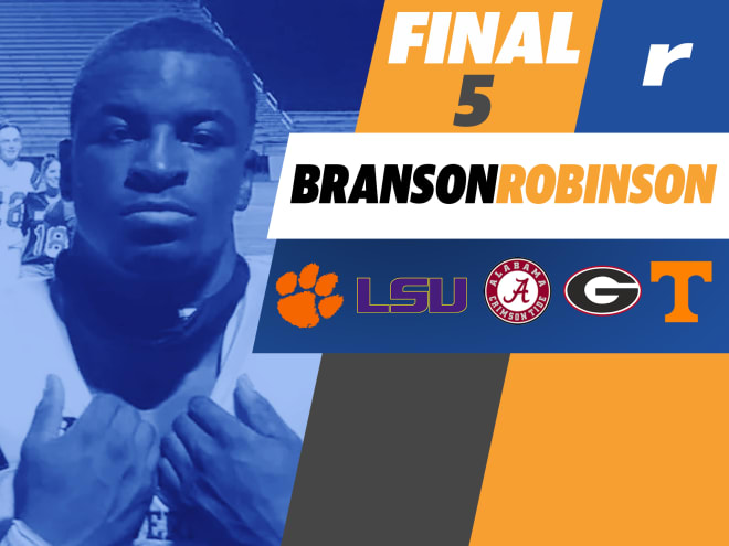 Branson Robinson, the nation's top RB, names five finalists