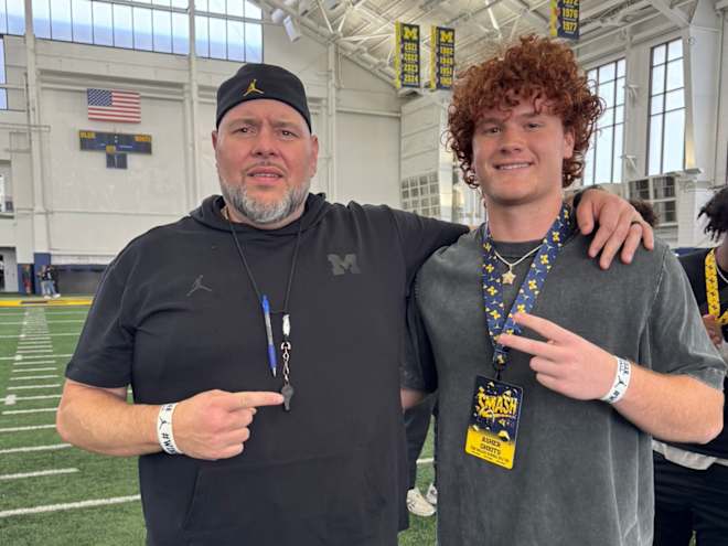 2028 DE Asher Ghioto earns Michigan offer while on visit