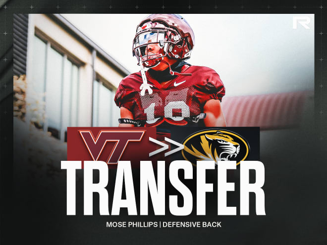 Virginia Tech transfer DB Mose Phillips III commits to Mizzou