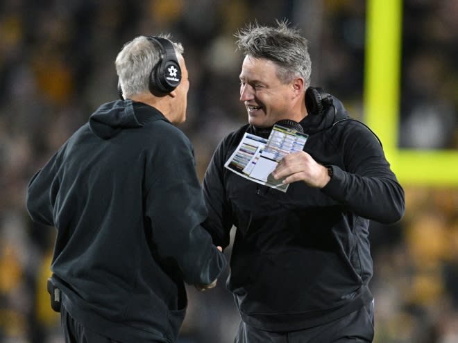 Family Reunion: Kirk, Iowa Players Discuss Seeing Brian Ferentz at Maryland