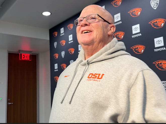 WATCH: Oregon State Football Talks Spring Football Day 2