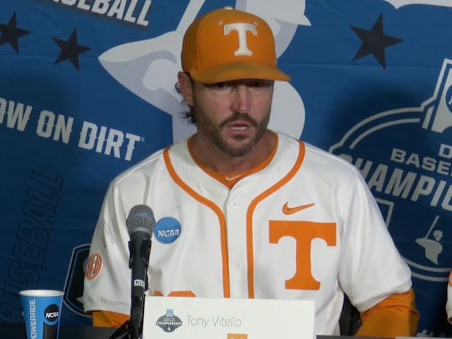WATCH: Tennessee baseball, Tony Vitello react to winning Knoxville Regional