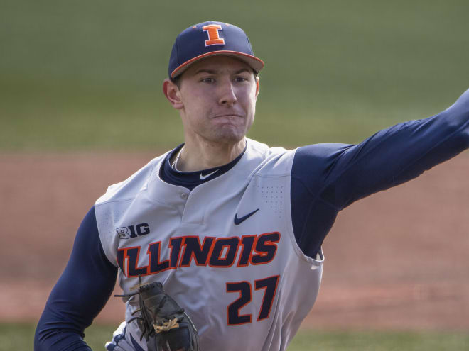 Video:  Illini pitcher Cole Kirschsieper