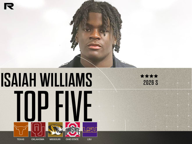 Ranking The Contenders: 2026 four-star S Isaiah Williams