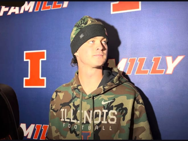 Watch:  Illini quarterback Luke Altmyer post-game vs. Minnesota