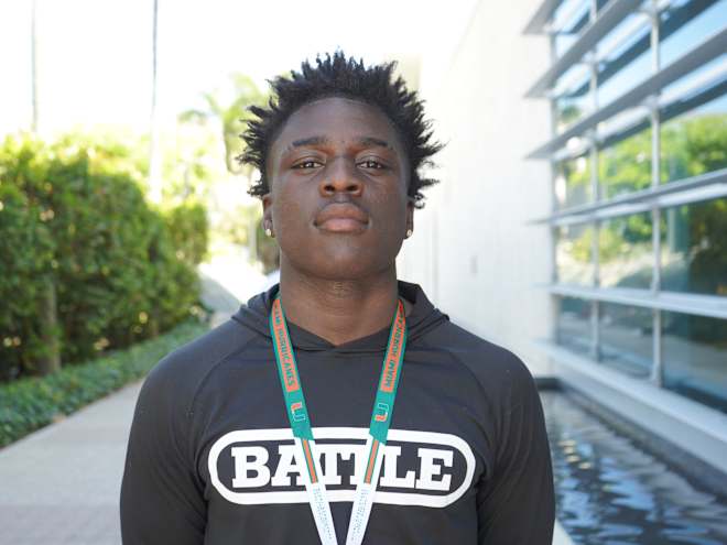 Four-star 2026 WR Larry Miles visits Miami