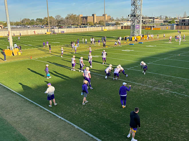 3/18 LSU Spring Practice Notes