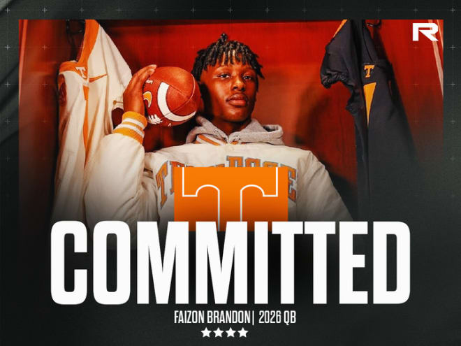 Elite 2026 QB Faizon Brandon makes the call for Tennessee