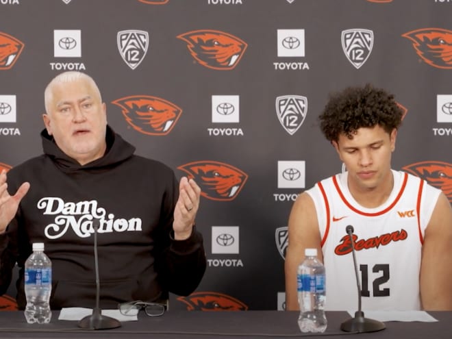 WATCH: Oregon State MBB Talks Win Over Gonzaga