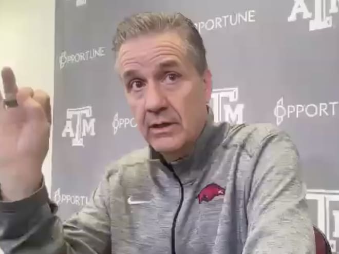 VIDEO: John Calipari postgame - Texas A&M 69, Arkansas 61