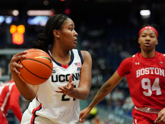 Strong’s debut, intense defense help UConn Women’s Hoops defeat Boston