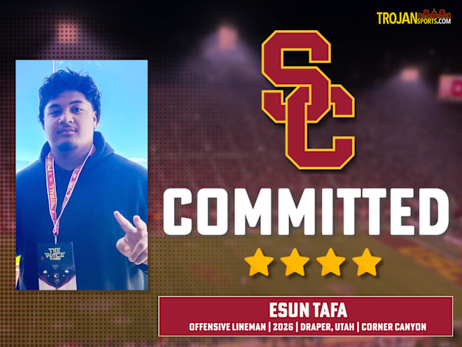 USC recruiting is rolling as four-star OL Esun Tafa commits to Trojans