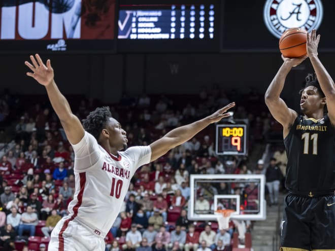 Vanderbilt Outclassed By Alabama, Loses 103-87