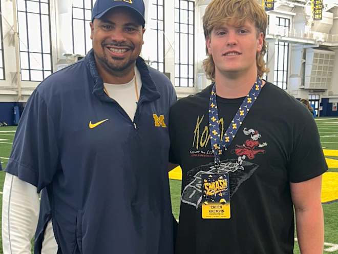 Rivals200 OL Zaden Krempin details latest visit to Michigan