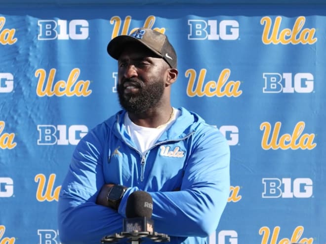 WATCH: UCLA head coach DeShaun Foster, TE Moliki Matavao preview Indiana