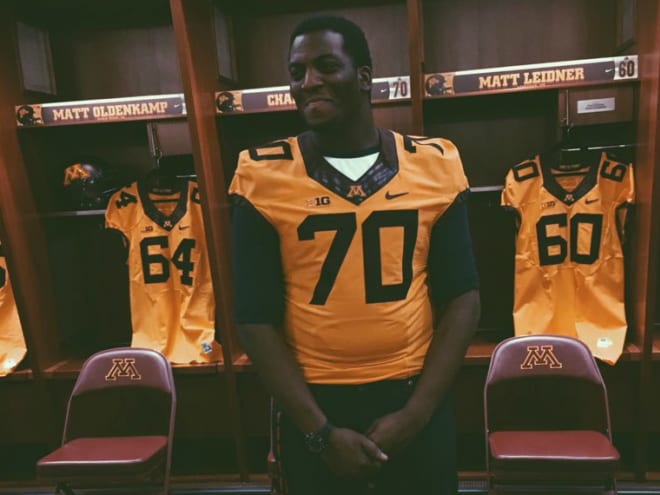 Cooper lineman Eric Abojei excited about Minnesota offer