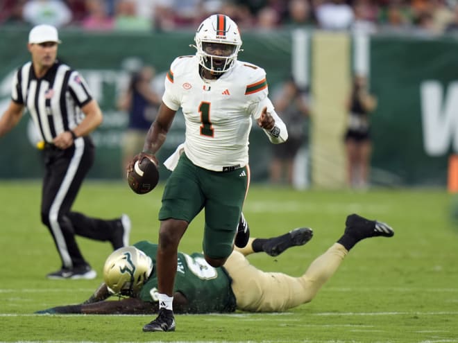 New AP Poll: Miami moves up again, ranked 7th