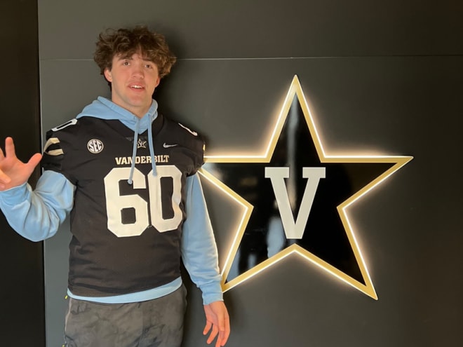 Local 2024 DL Hank Weber checks out Vandy's spring practice