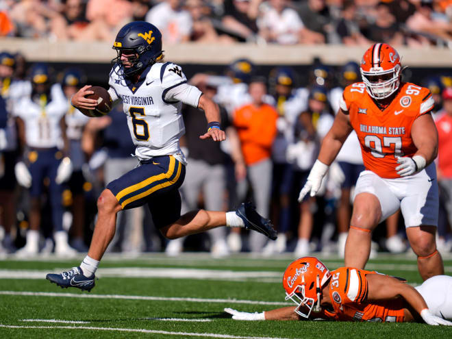 West Virginia rumbles to blowout victory over Oklahoma State