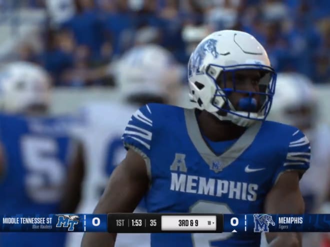 Memphis vs MTSU CFB25 Simulation