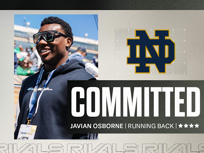 Rivals100 RB Javian Osborne commits to Notre Dame football's 2026 class