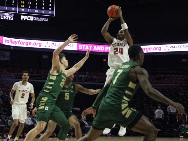 Temple holds off last-place Charlotte, 90-89, in double OT