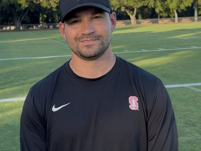 Stanford WR coach Tyler Osborne likes how his unit is taking shape