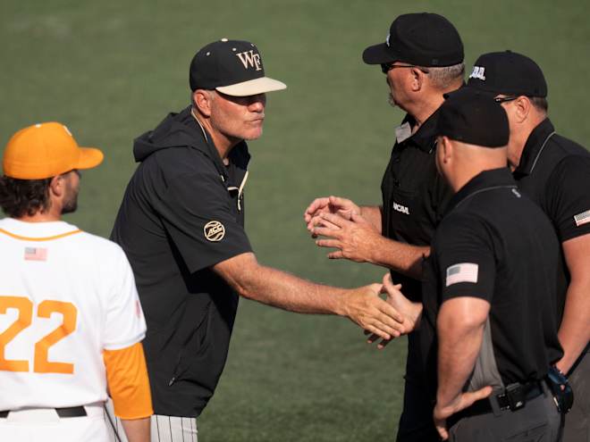 What Wake Forest said after losing to Tennessee baseball in regionals