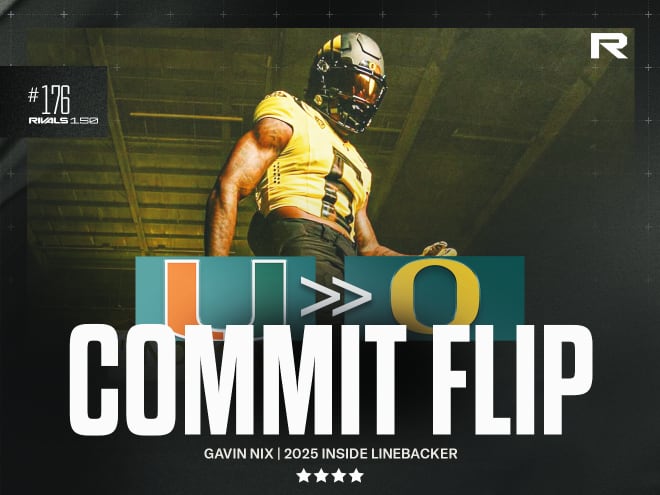 Oregon flips Rivals250 LB Gavin Nix from Miami after late visit