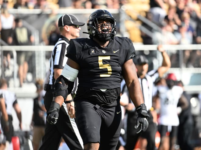 Roaring back: UCF DT Ricky Barber looking for big final year