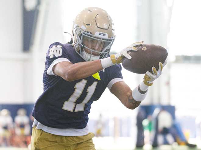 Watch: Highlights from Notre Dame football’s first spring practice of 2025