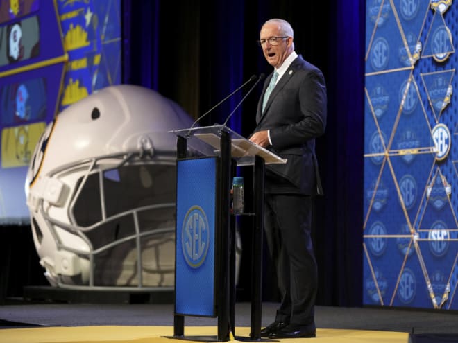 Greg Sankey warns SEC: 'Play football and stop with feign injury nonsense'