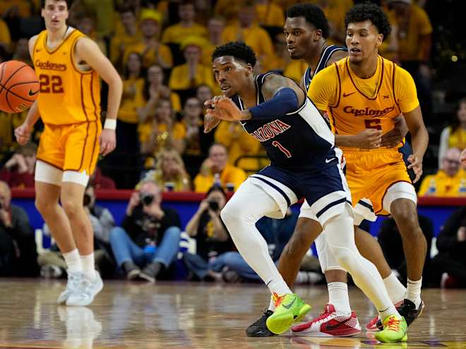 RECAP: No. 22 Arizona gets smacked in road 84-67 loss against No. 9 ISU