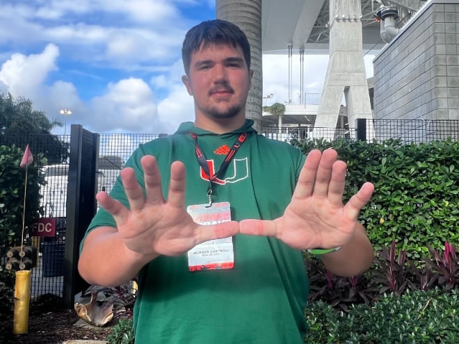 Five-star OT Jackson Cantwell recaps multi-day Miami visit