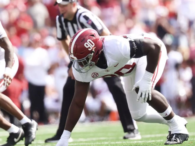 Alabama defensive lineman Jordan Renaud draws praise for growth this season