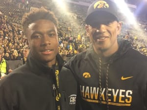 Brown makes Iowa game day visit