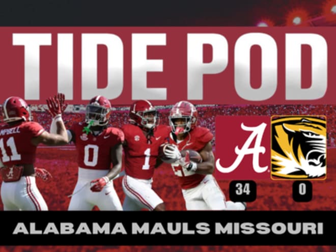 Tide Pod: Alabama shuts out Missouri in bounce back win