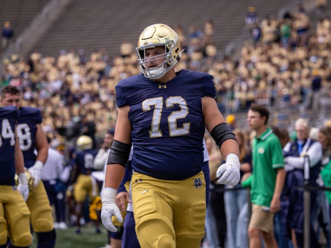 Stuck in a numbers game, Notre Dame OG Sam Pendleton set to transfer